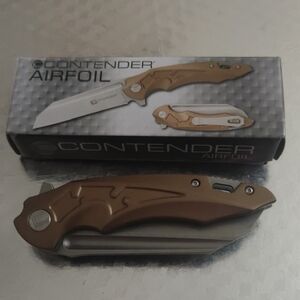 🎊Airfoil Brown Folding Knife